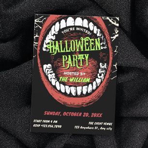 Grunge-Halloween-Party Einladung