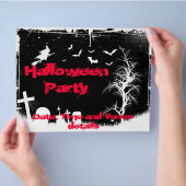 Grunge Halloween-Party Flyer (Hand)