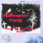 Grunge Halloween-Party Flyer (Einzeln)