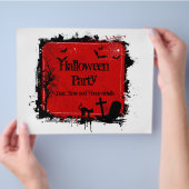 Grunge-Halloween-Partyflyer Flyer (Hand)