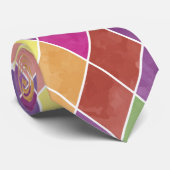 Grunge Harlequin Pattern Krawatte (Gerollt)