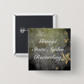 Grunge hat Vintagen Entwurf in der Hauptrolle Button (Vorne & Hinten)