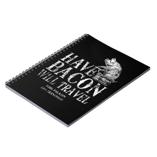 Grunge Have Bacon Will Travel Notizblock (Linke Seite)