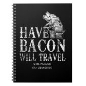 Grunge Have Bacon Will Travel Notizblock (Vorderseite)