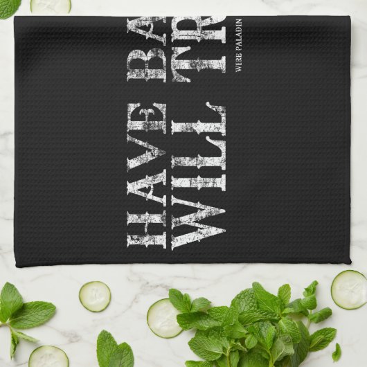 Grunge Have Bacon wird reisen Handtuch (Gefaltet)