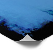 Grunge Hawk im Flug Poster (Ecke)