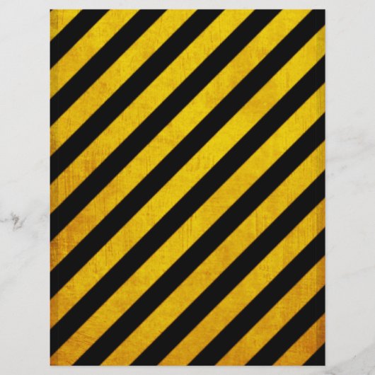 Grunge-Hazard-Streifen Flyer (Vorne)