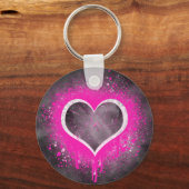 Grunge Heart Schlüsselanhänger (Vorderseite)