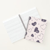 Grunge Hearts Spiral Notebooks Notizblock (Innenseite)