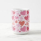 Grunge Herz Schatten von Rosa Kaffeetasse (Mittel)