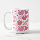 Grunge Herz Schatten von Rosa Kaffeetasse (Links)