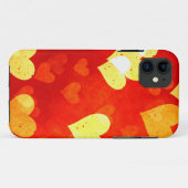 Grunge Herzen Case-Mate iPhone Hülle (Rückseite (Horizontal))