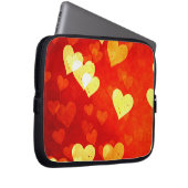 Grunge Herzen Laptopschutzhülle (Vorne Rechts)