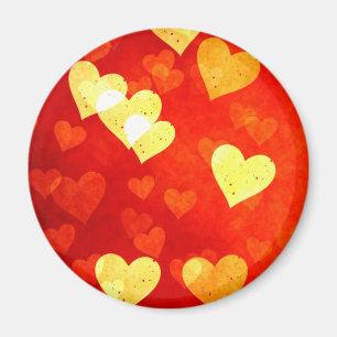 Grunge Herzen Magnet