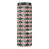Grunge Herzen und Blume Muster. Thermosbecher (Rückseite)