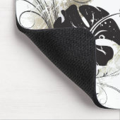 Grunge-Hibiskus mousepad (Ecke)