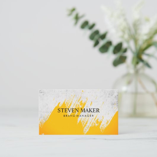 Grunge Hintergrund | Ausdrückliche Bürste Visitenkarte (Stehend Vorderseite)