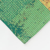 Grunge Hintergrund mit Vintagem Grafikdesign Fleecedecke (Ecke)