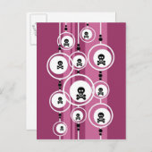 Grunge Hintergrund Postkarte (Vorne/Hinten)