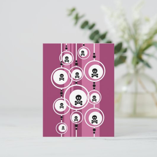 Grunge Hintergrund Postkarte (Stehend Vorderseite)