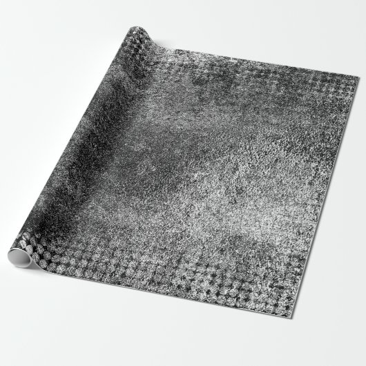Grunge Hintergrund schwarz und weiß, alt Geschenkpapier (Ungerollt)