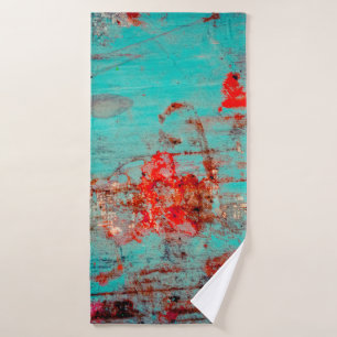 Grunge Hintergrund türkis. Lose, Verstriche Badehandtuch