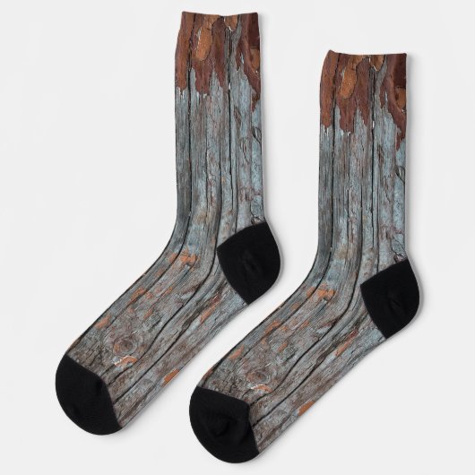 Grunge-Holzstruktur Socken (Linkes Detail)