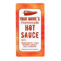 Grunge Homemade Hot Sauce Chili Pepper Custom