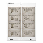 Grunge HONEY Farm Market Label Honeycomb (Vorne)