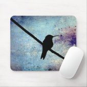 Grunge Hummingbird Mousepad (Mit Mouse)