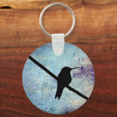 Grunge Hummingbird Schlüsselanhänger (Vorderseite)
