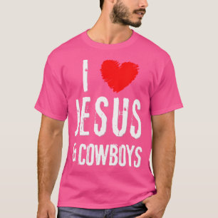 Grunge I Liebe Jesus Cowboys Christlich T-Shirt