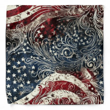Grunge in den Farben Vintag Red, White und Blue Am