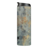 Grunge in grüner thermischer Tasse (Nach rechts gedreht)