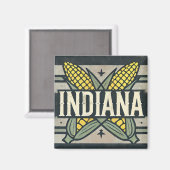 Grunge Indiana Corn Magnet (Vorderseite/Rückseite)