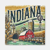 Grunge Indiana Magnet (Vorne)