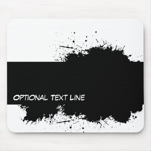 Grunge Ink Stain Template Mousepad (Vorne)