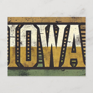Grunge Iowa Postkarte