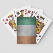 Grunge Irish Flag Playing Cards Spielkarten (Rückseite)