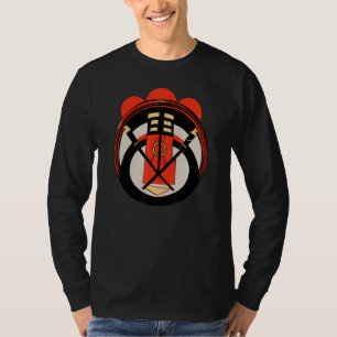Grunge japanischer asiatisch inspirierter Samurai- T-Shirt