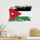 Grunge Jordan Flag Poster (Küche)