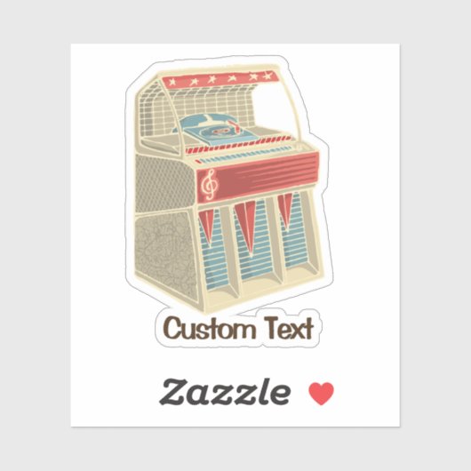 Grunge Jukebox Aufkleber (Blatt)