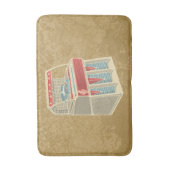 Grunge Jukebox Badematte (Vorderseite Vertikal)