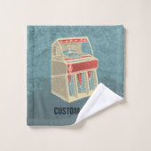 Grunge Jukebox Badhandtuch Set (Waschlappen)