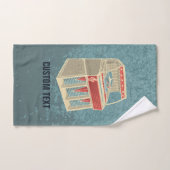 Grunge Jukebox Badhandtuch Set (Handtuch)