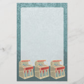 Grunge Jukebox Briefpapier (Vorderseite)