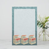 Grunge Jukebox Briefpapier (Stehend Vorderseite)