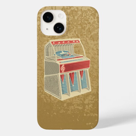 Grunge Jukebox Case-Mate iPhone Hülle (Rückseite)