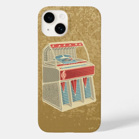 Grunge Jukebox Case-Mate iPhone Hülle (Rückseite)