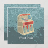 Grunge Jukebox Einladung (Vorne/Hinten)